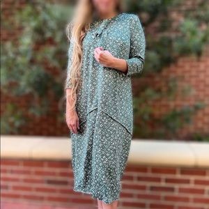 Zadie B’s Sadie SAK dress, Dark Sage, Size Small